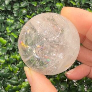 Incredible Clear Quartz Sphere w/ Rianbows